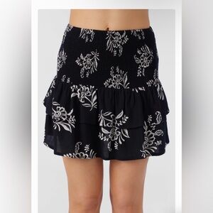 O’Neill Cierra Nadia Paisley Smocked Mini Skirt Size Small